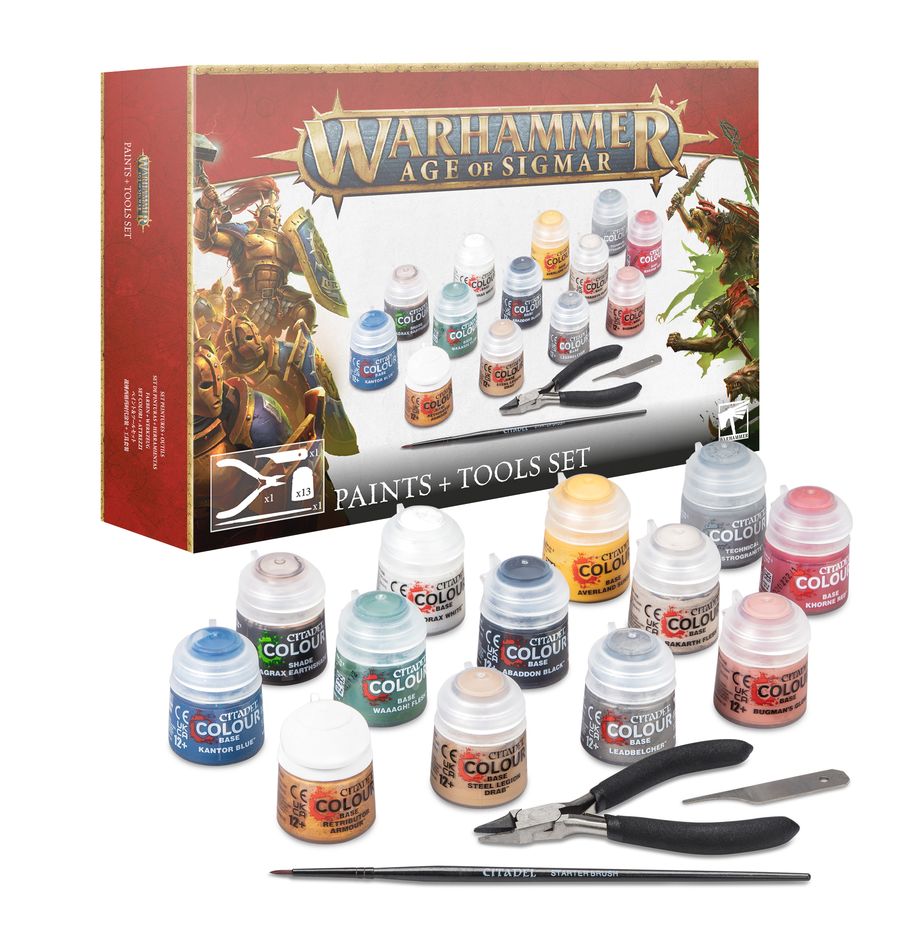 WARHAMMER AGE OF SIGMAR PAINTS + TOOLS